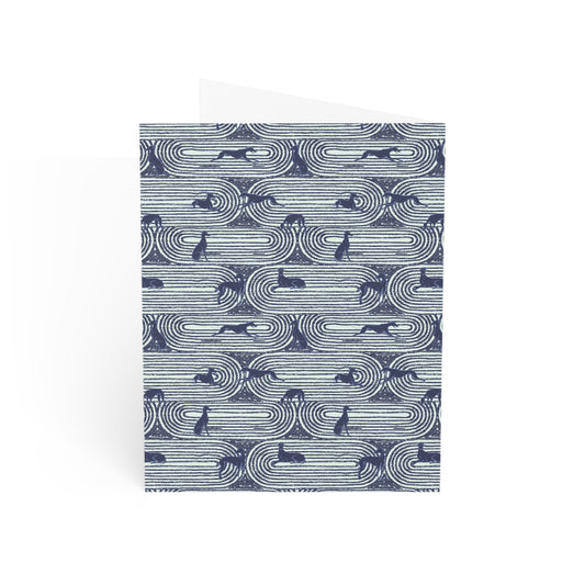 Monogram Notecards | Greyhounds | Teal Track