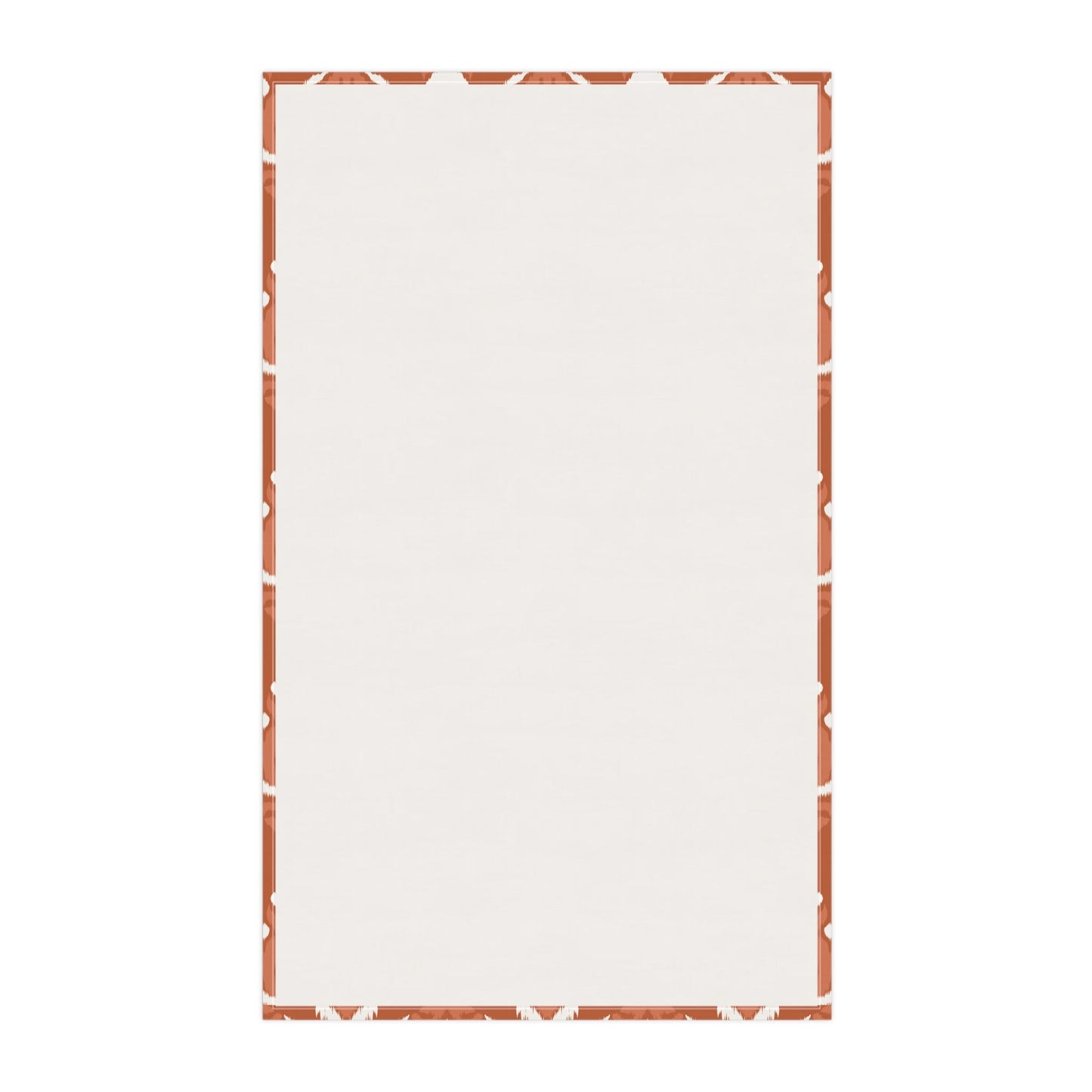 Tea Towels | Dark Orange & White | Ikat