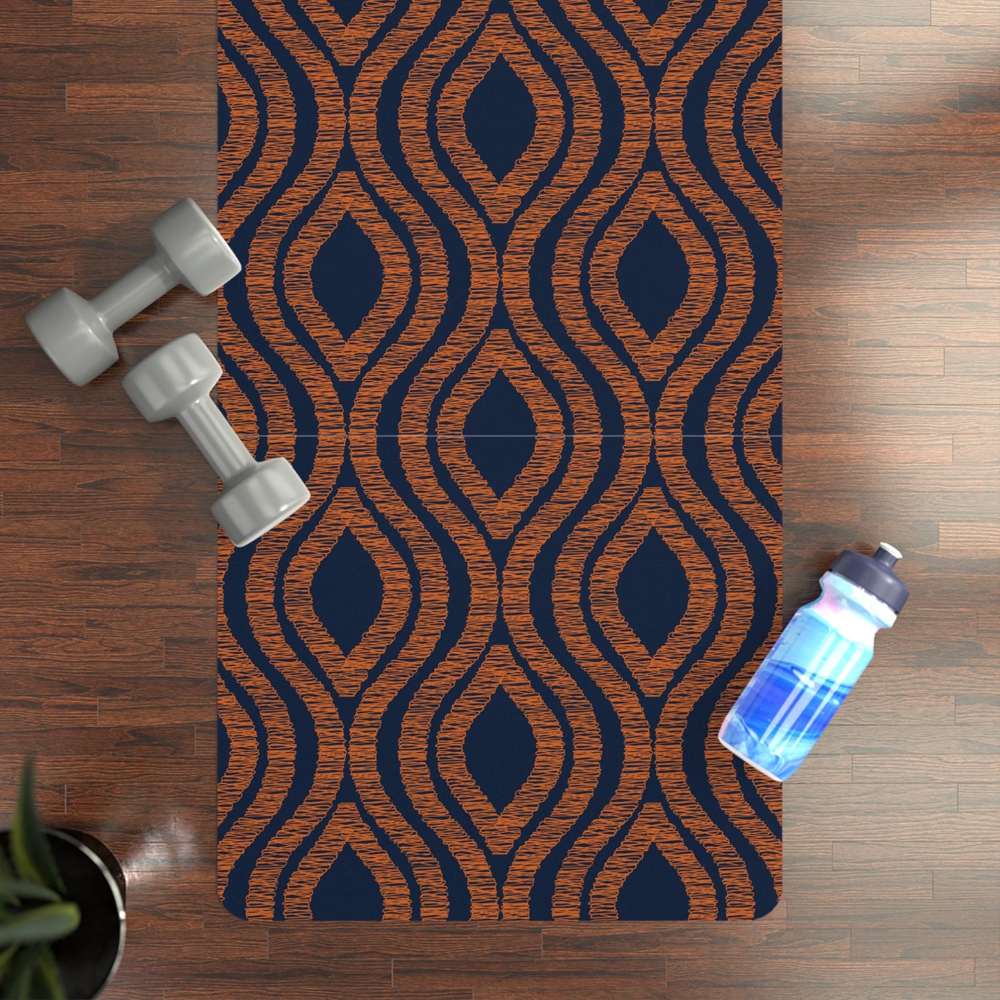 Yoga Mat | Orange & Blue | Ogee