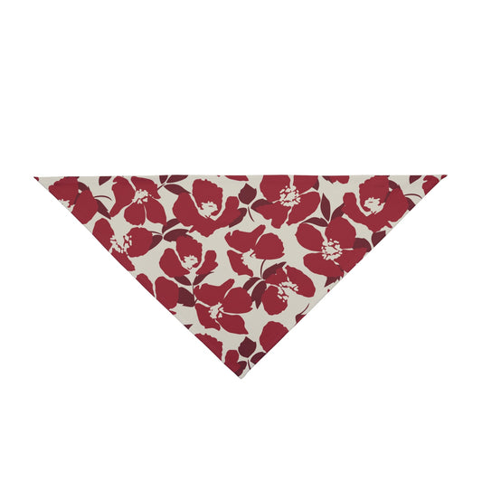 Pet Bandana | Maroon & White | Poppy