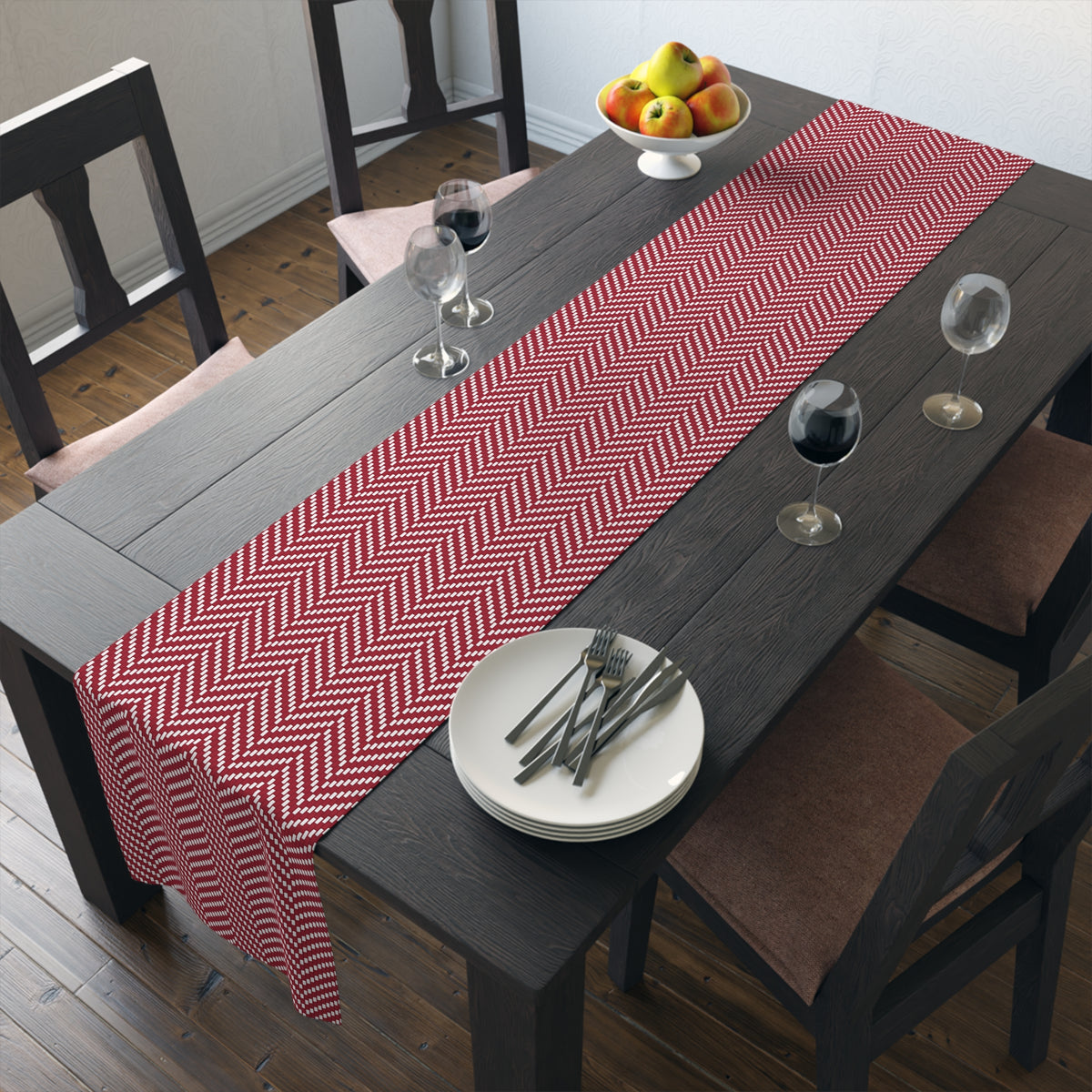 Table Runner | Bloomington, Indiana | Herringbone