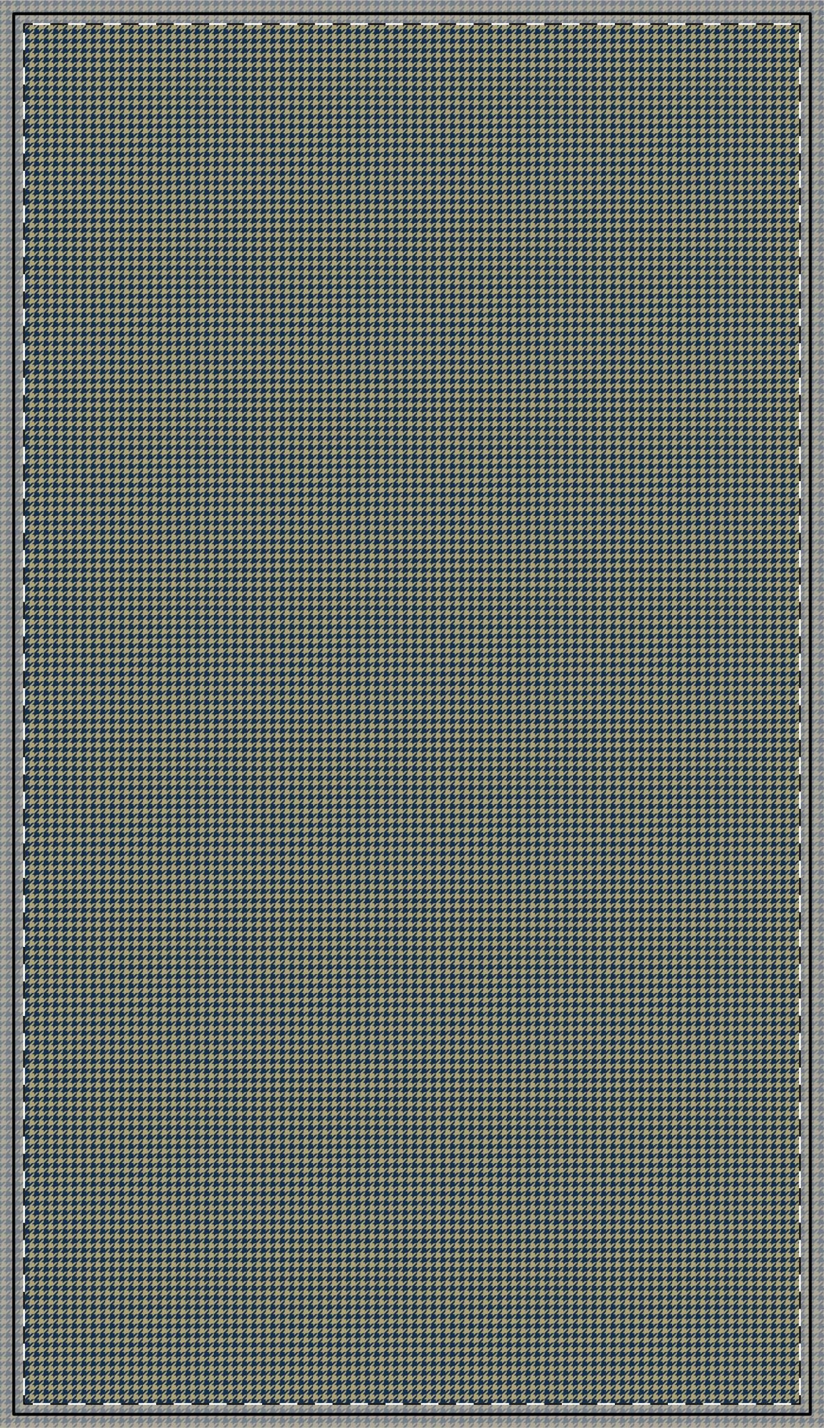 Tablecloth | Blue & Gold | Houndstooth