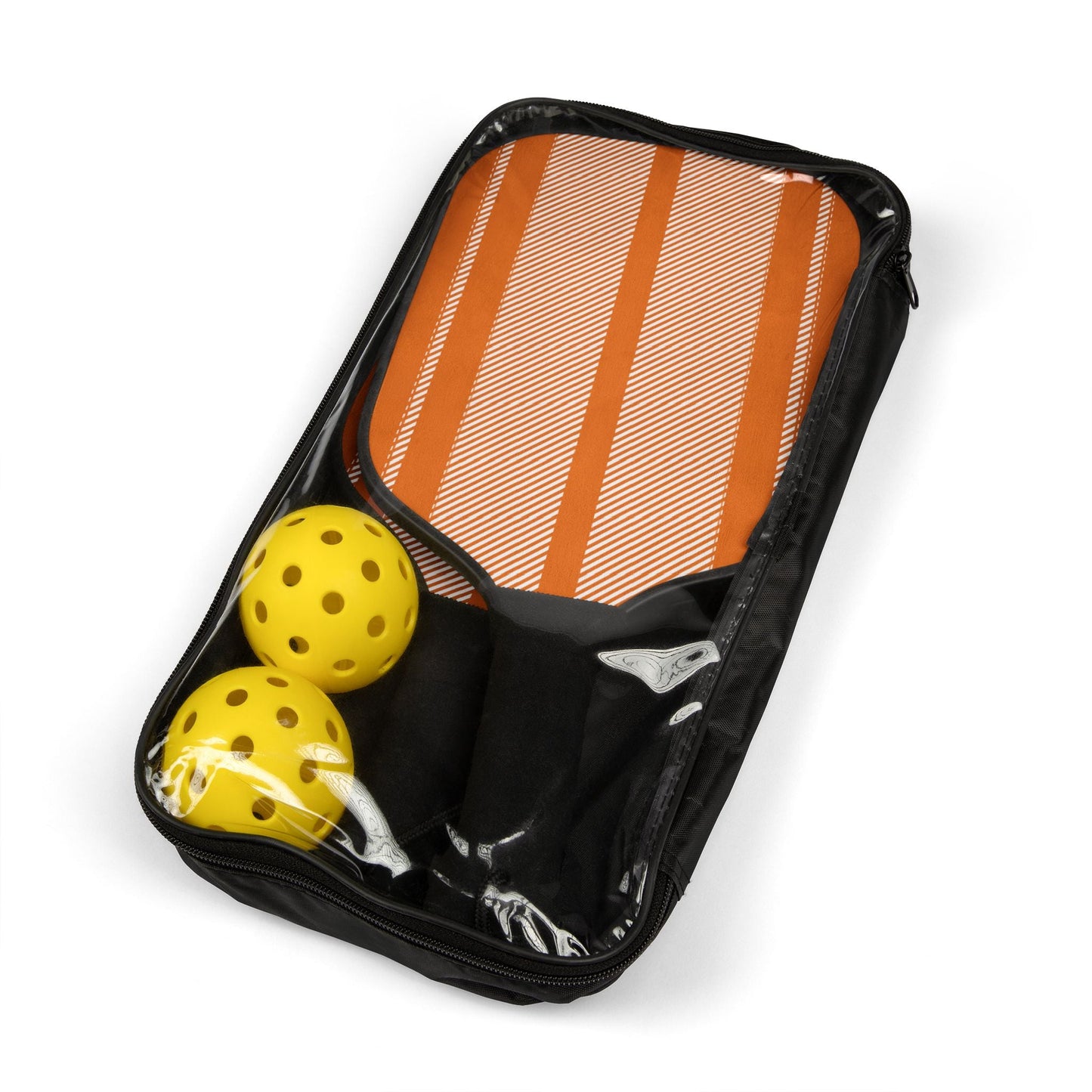 Pickleball Paddle Kit | Orange & White | Stripe