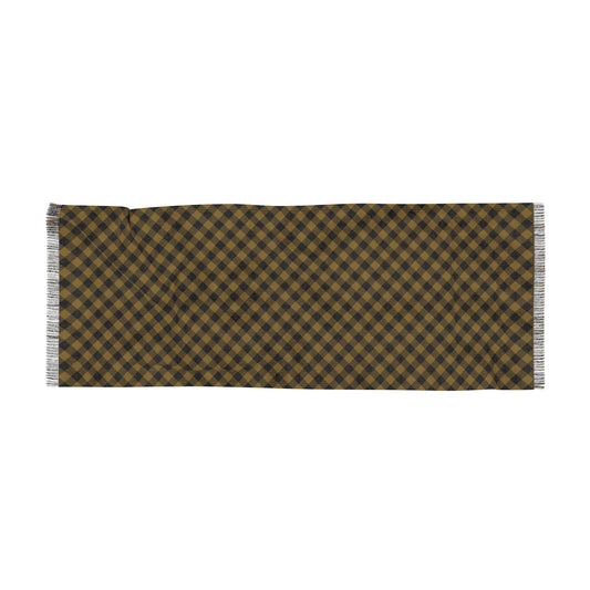 Scarf | Black & Gold | Gingham
