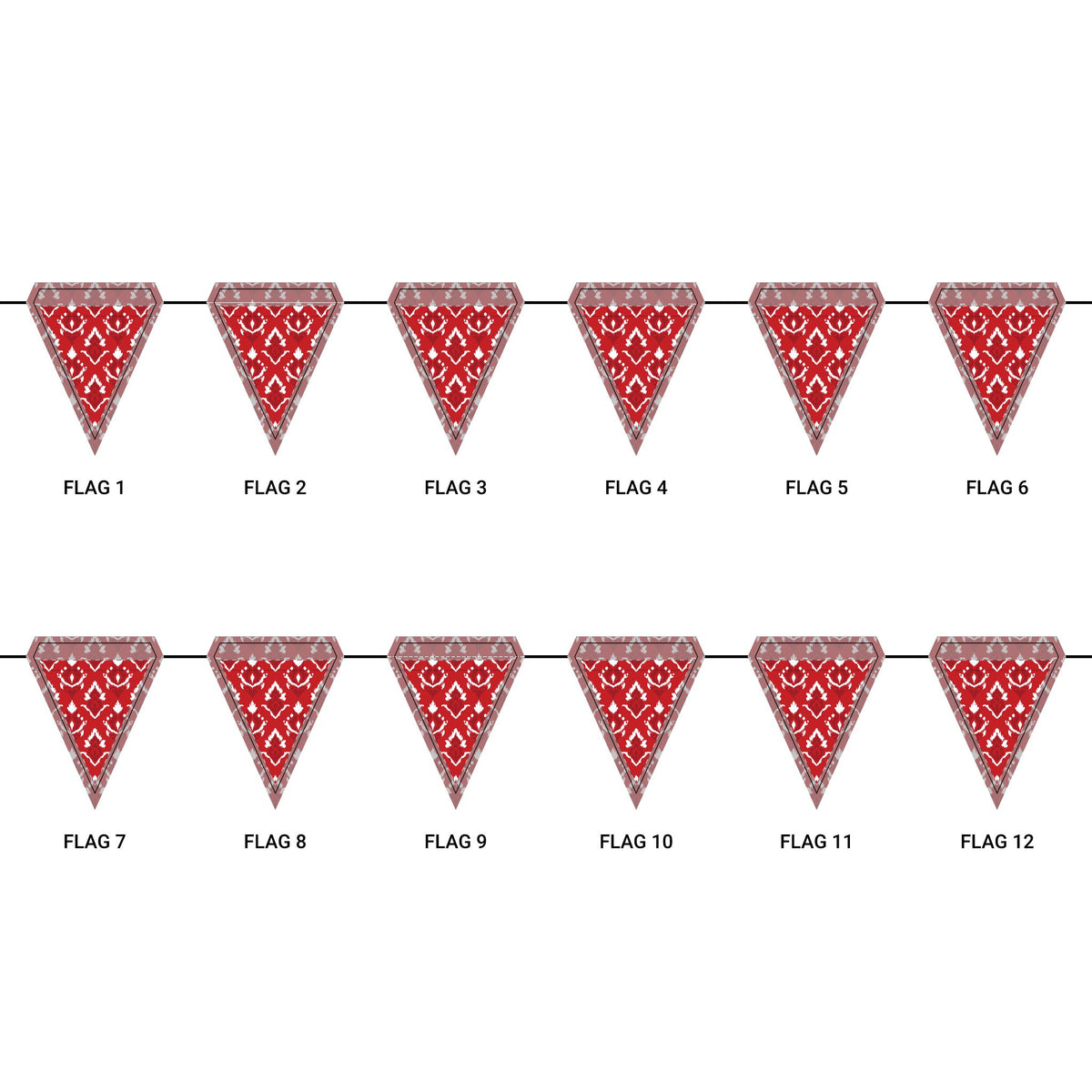 Flag Garland | Madison, Wisconsin | Ikat