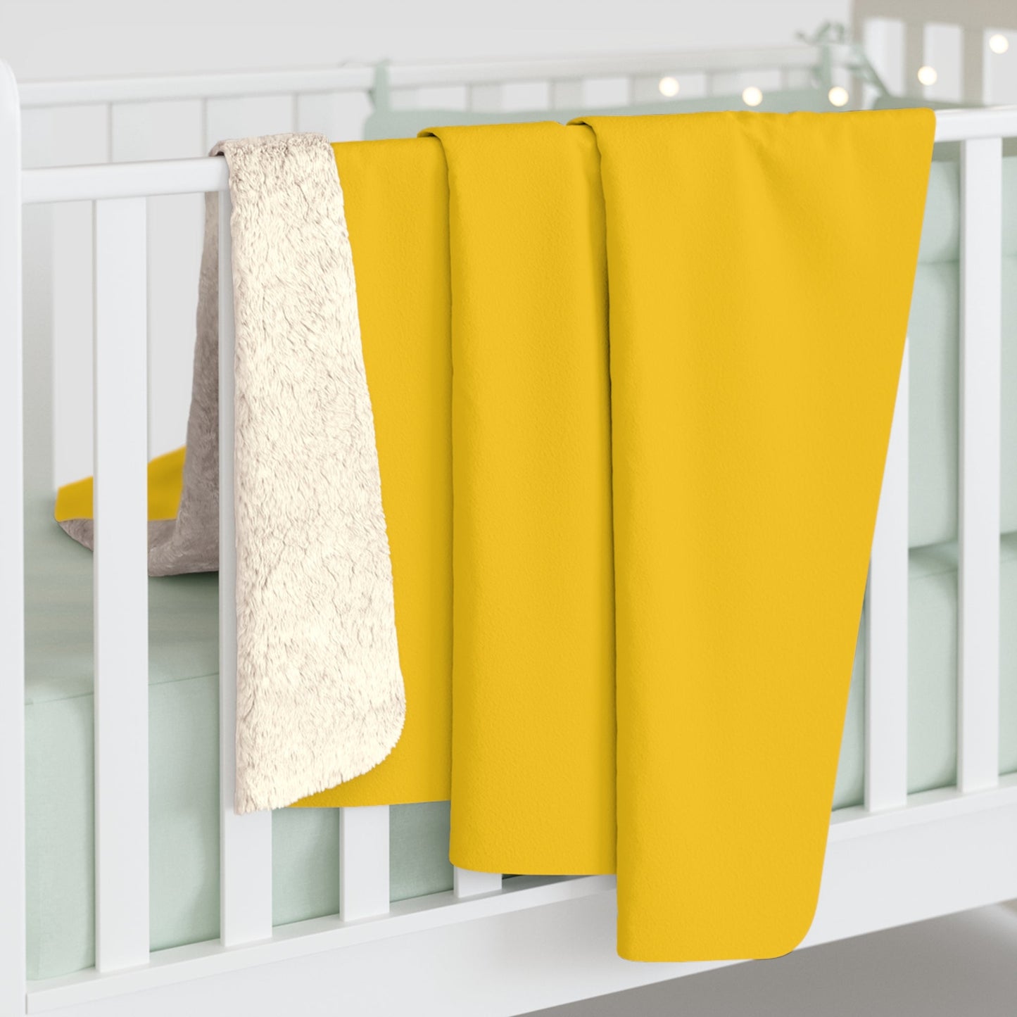 Sherpa Blanket | Yellow & Blue | Light