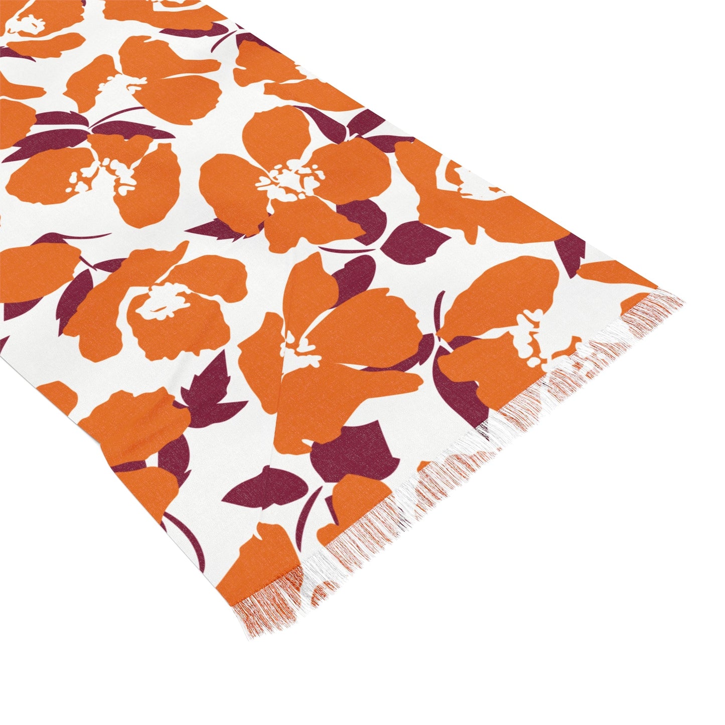 Scarf | Maroon & Orange | Poppy