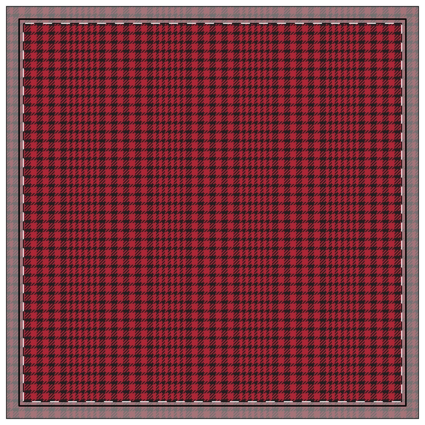 Napkins | Red & Black | Tweed