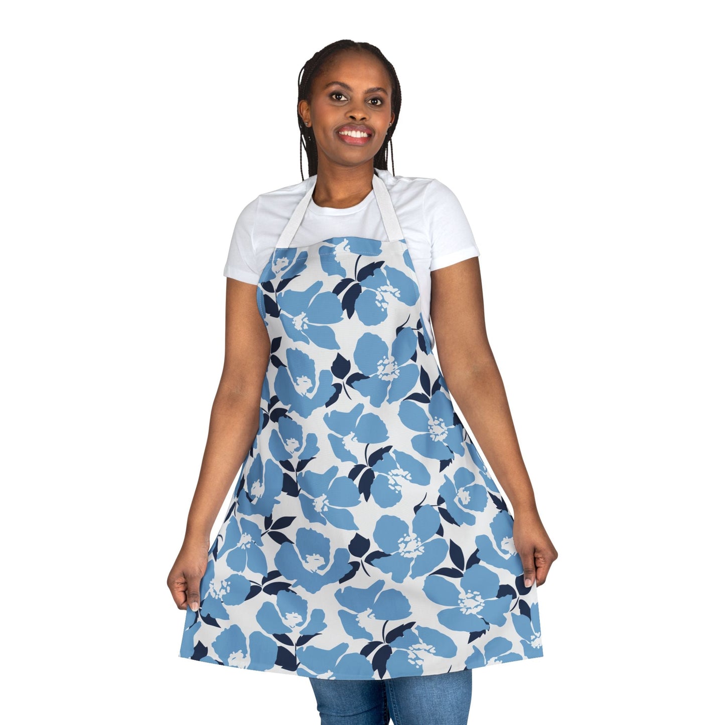 Apron | Light Blue & White | Poppy