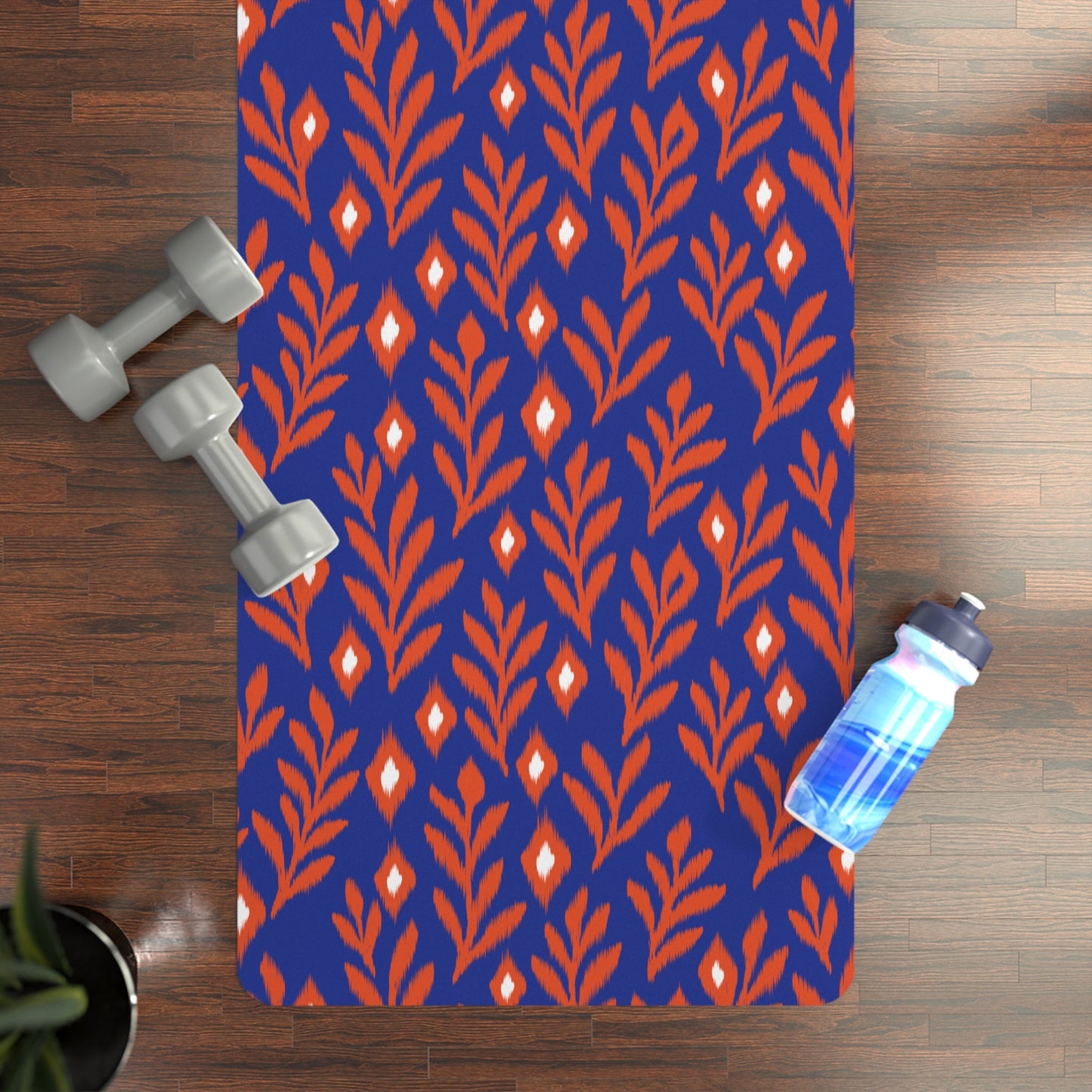 Yoga Mat | Bright Blue & Orange | Laurel