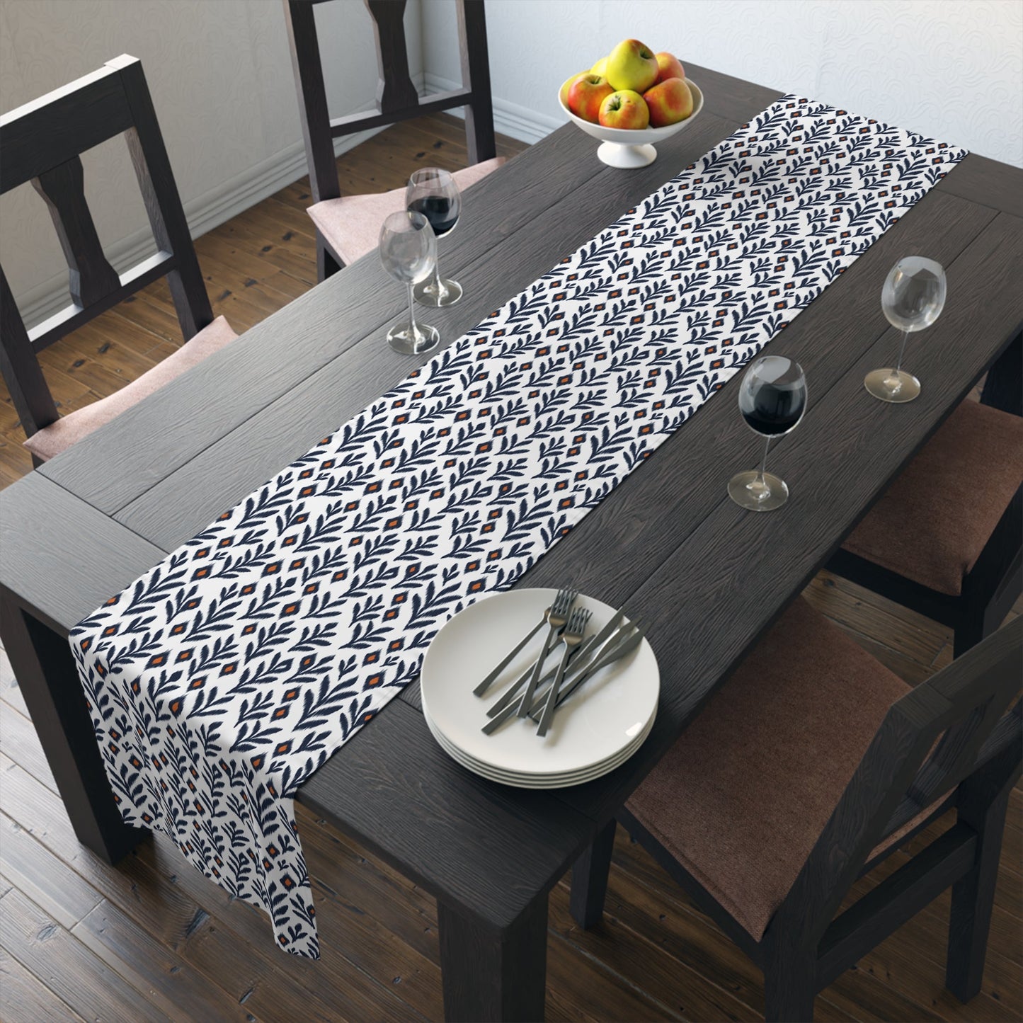 Table Runner | Orange & Blue | Laurel