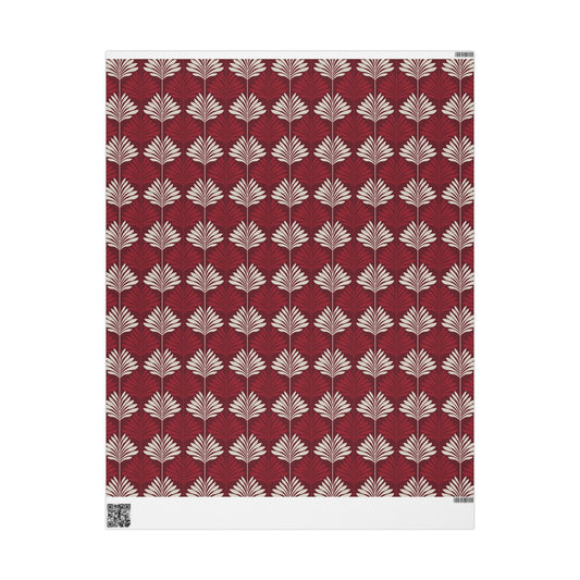 Gift Wrap | Maroon & White | Deco