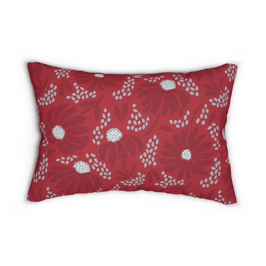 Pillow | Red & Gray | Bellis