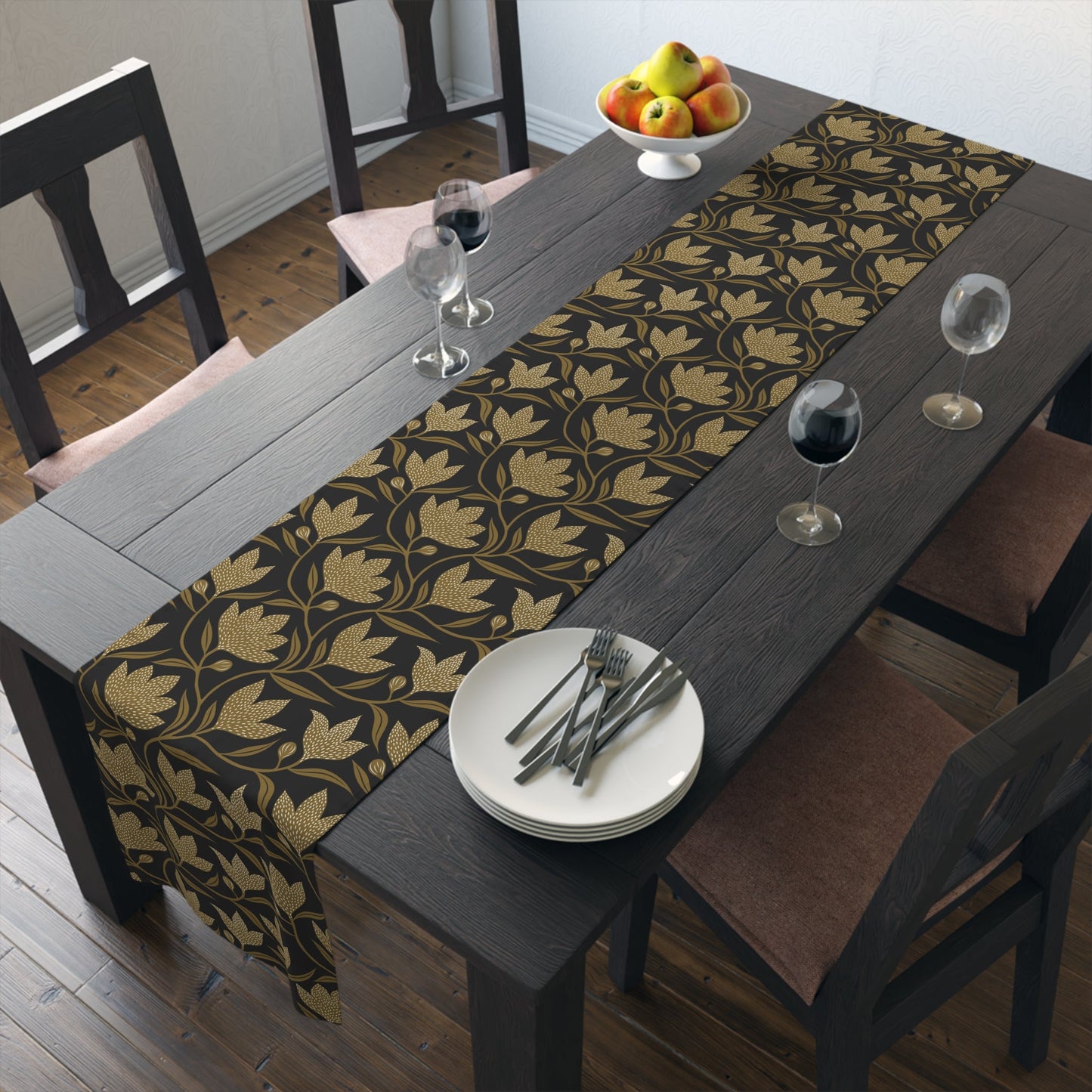 Table Runner | Black & Gold | Magnolia