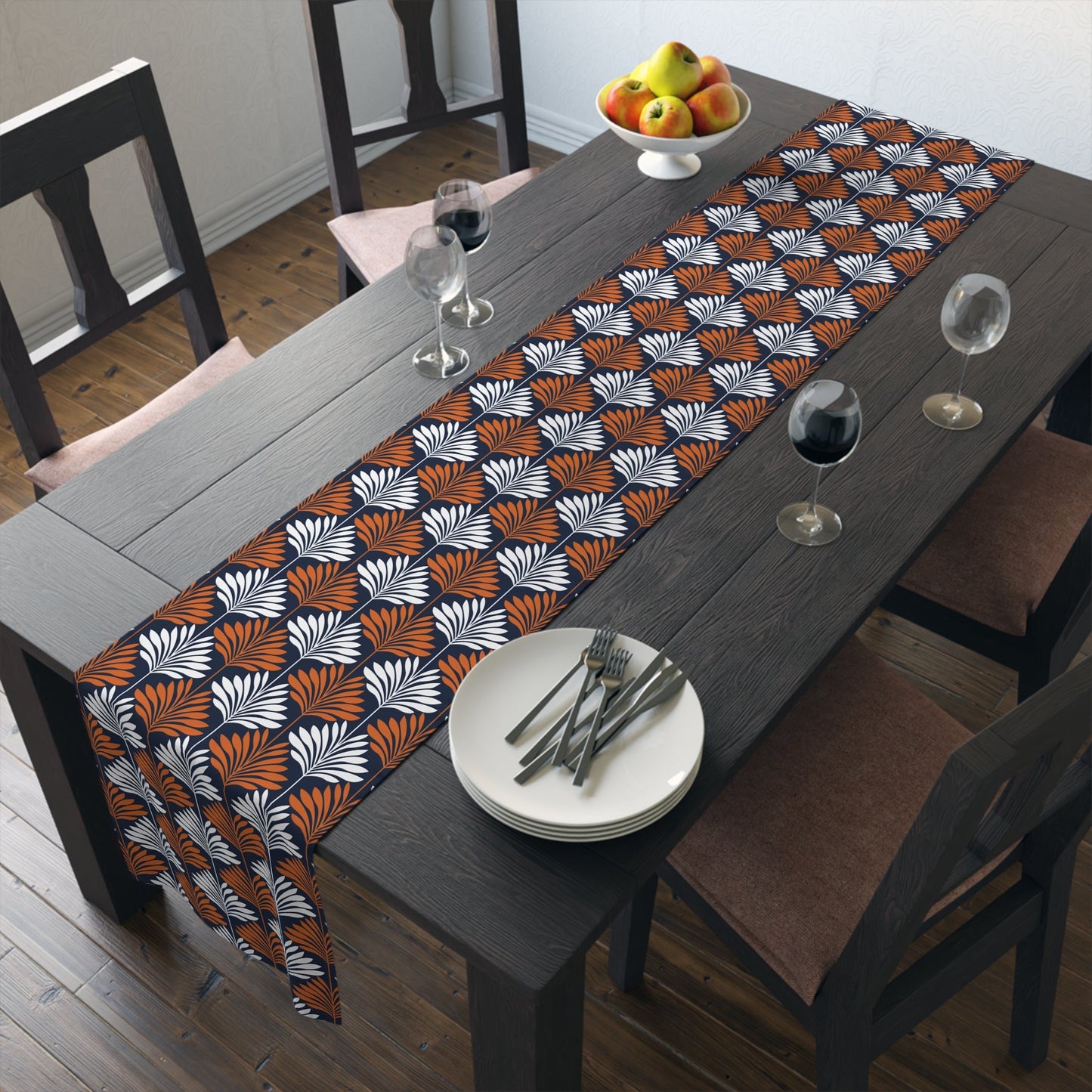 Table Runner | Orange & Blue | Deco