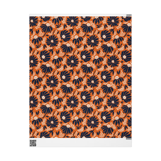 Gift Wrap | Orange & Blue | Bellis