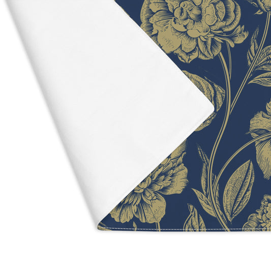 Placemat | Blue & Gold | Peony