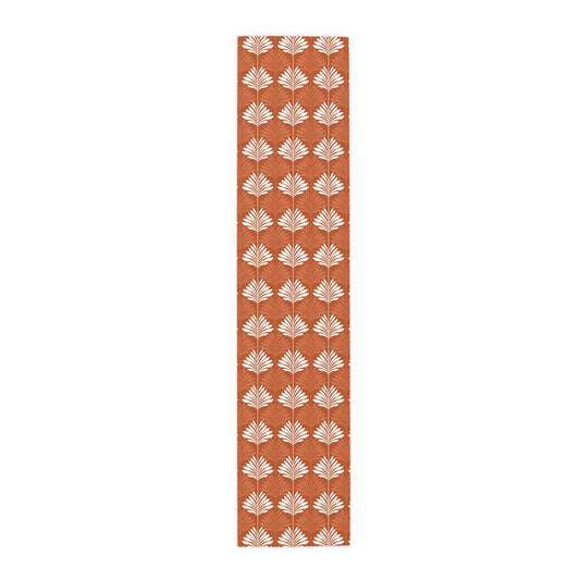 Table Runner | Dark Orange & White | Deco