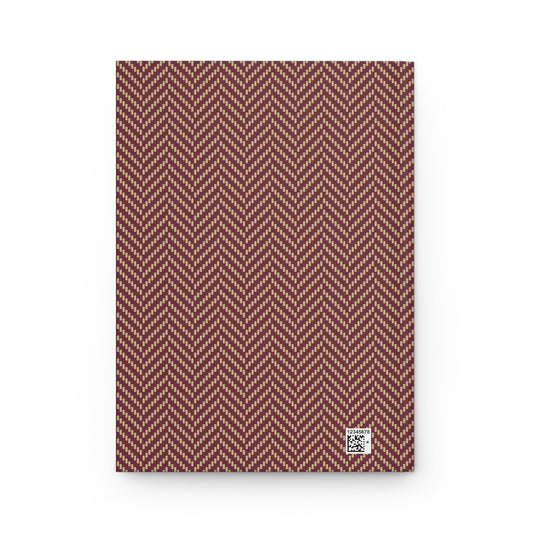 Journal | Maroon & Gold | Herringbone