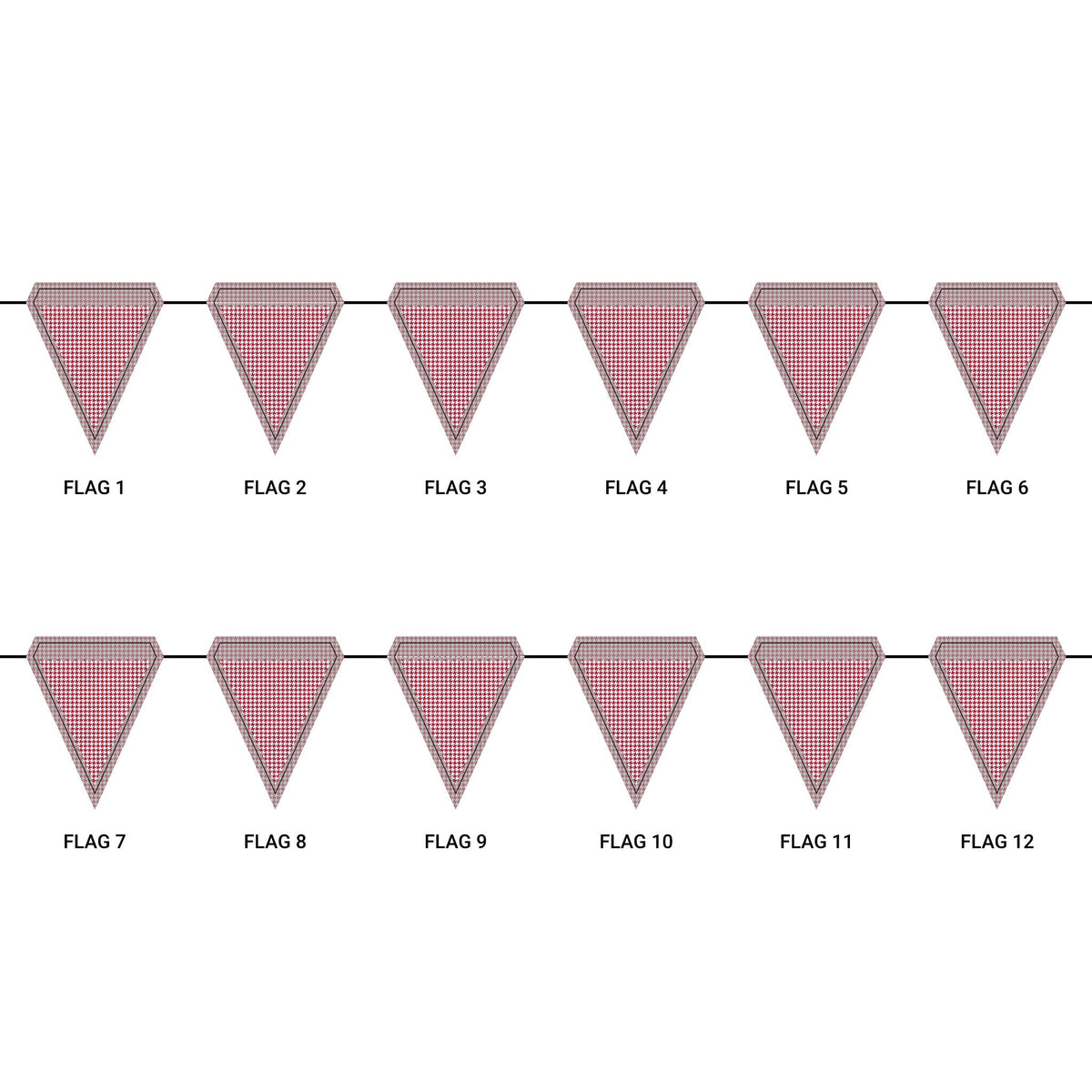 Flag Garland | Bloomington, Indiana | Houndstooth