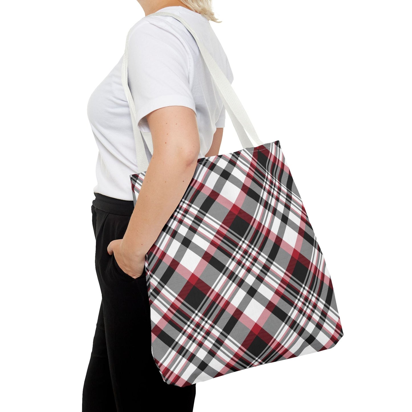 Tote Bag | Red & Black | Tartan