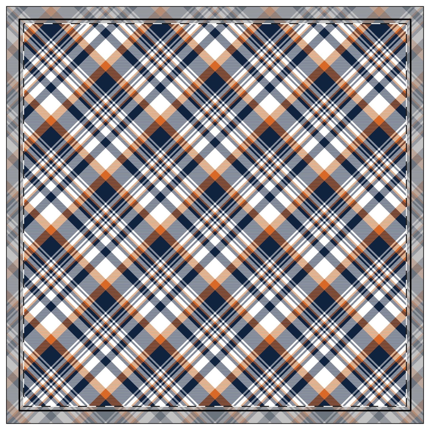 Napkin 4-set | Auburn, Alabama | Tartan