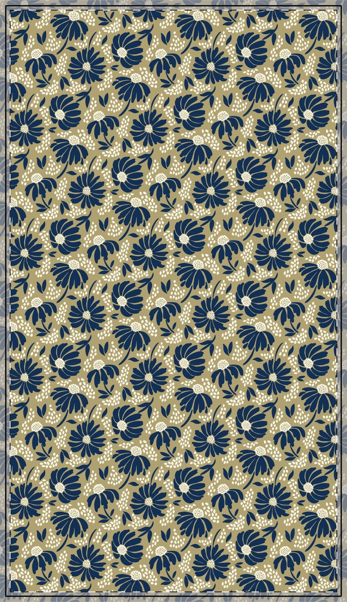 Tablecloth | Blue & Gold | Bellis