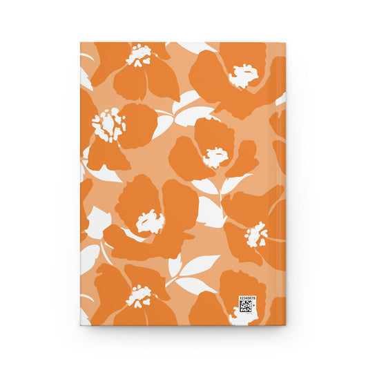 Hardcover Journal | Orange & White | Poppy