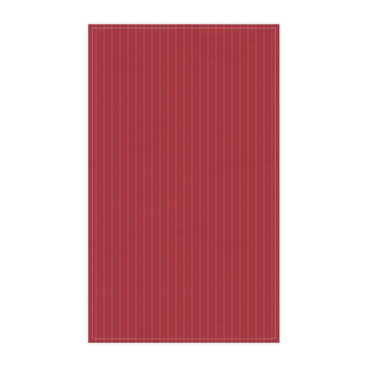 Tea Towels | Red & Gray | Pinstripe