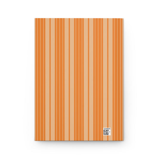 Journal | Orange & White | Stripe