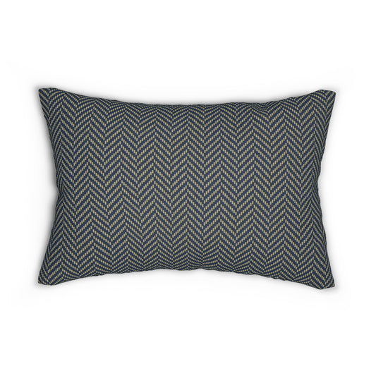 Pillow | Blue & Gold | Herringbone