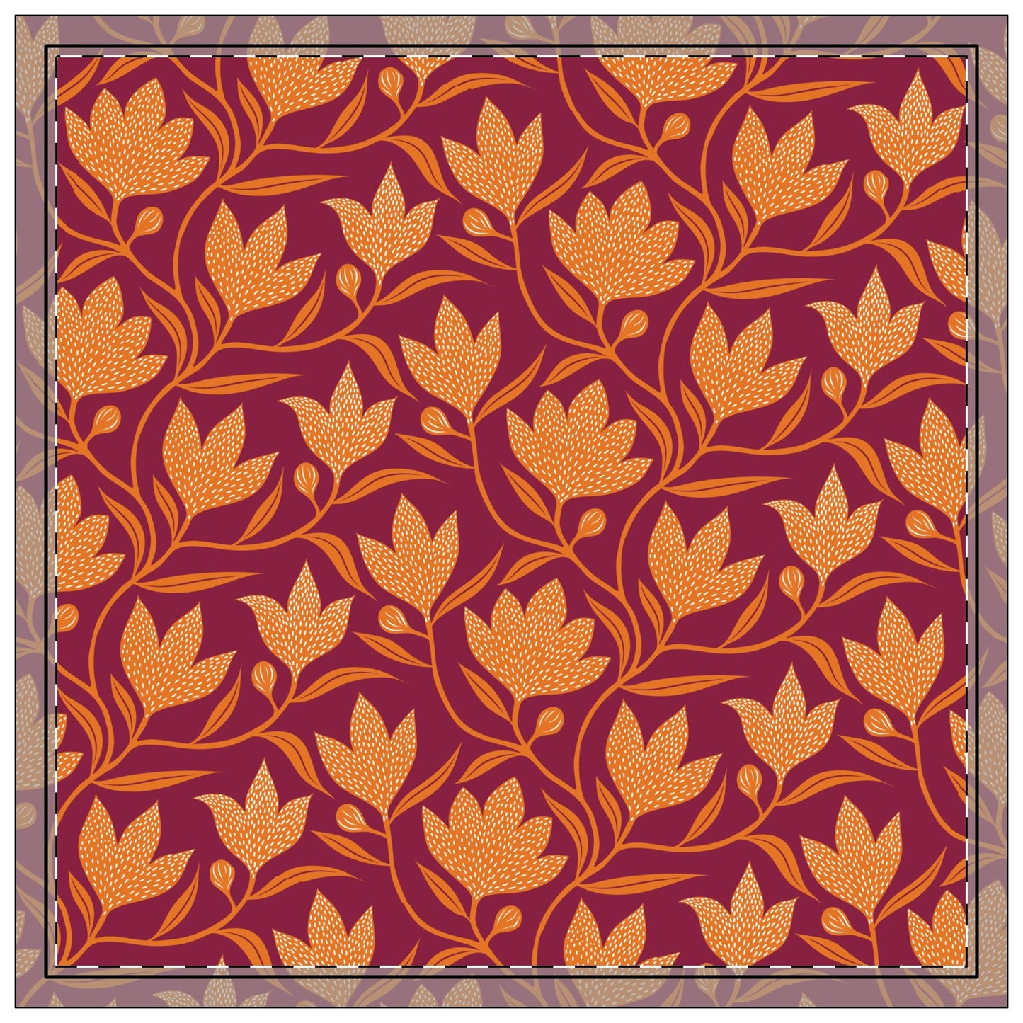 Napkins | Maroon & Orange | Magnolia