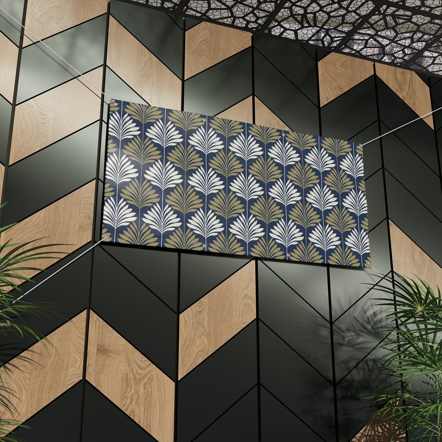 Banner | Gold & Blue | Deco