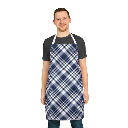 Apron | Navy & White | Tartan
