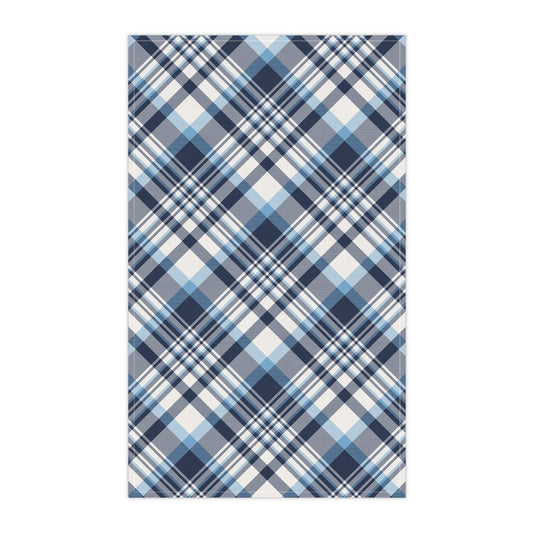 Tea Towels | Light Blue & White | Tartan