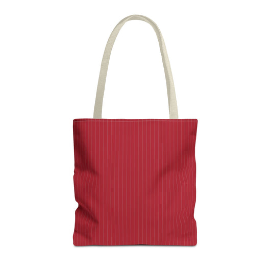 Totes | Red & Gray | Pinstripe