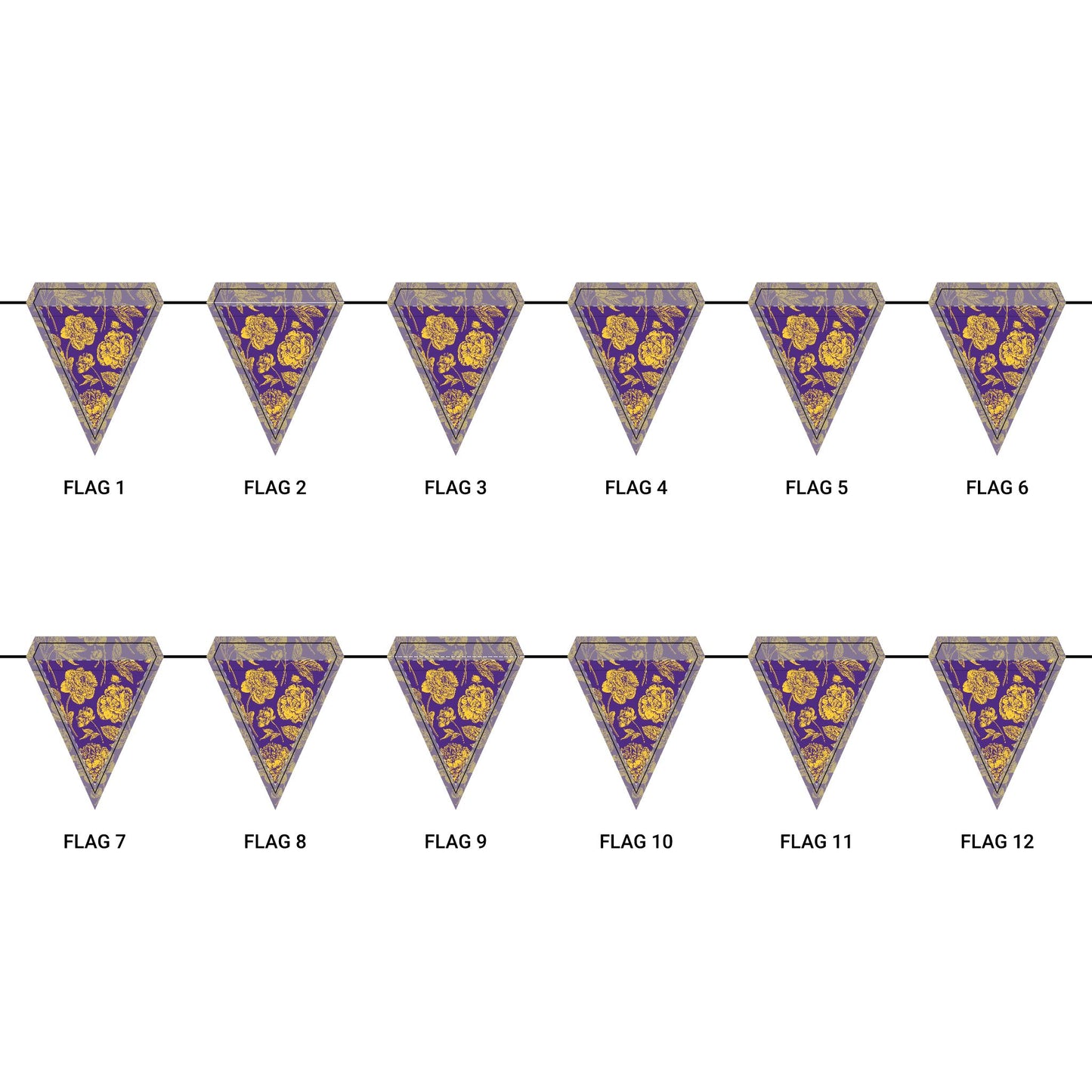 Flag Garland | Baton Rouge, Louisiana | Peony