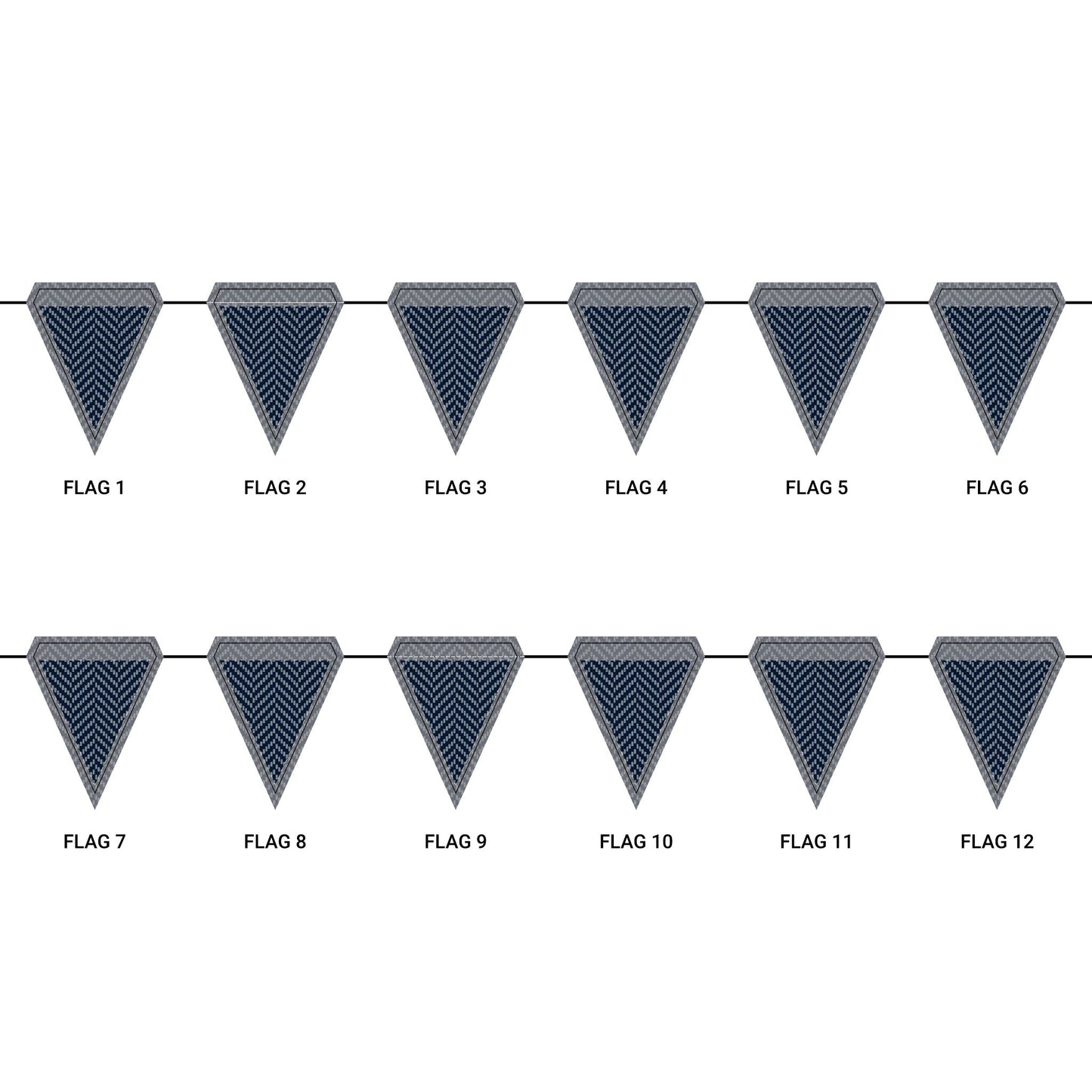 Flag Garland | Storrs, Connecticut | Herringbone