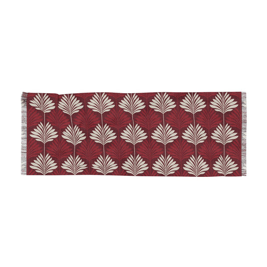 Scarf | Maroon & White | Deco