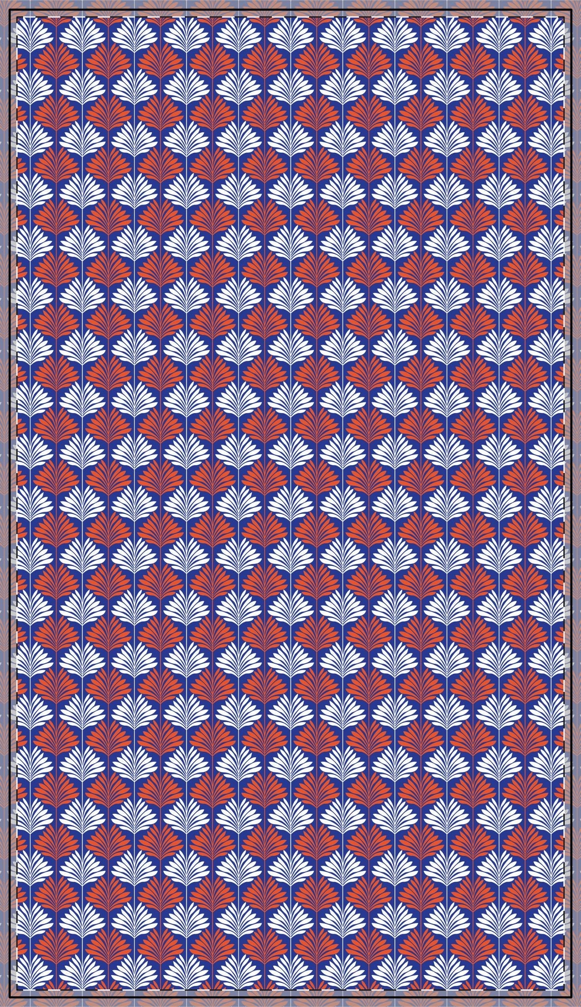 Tablecloth | Bright Blue & Orange | Deco