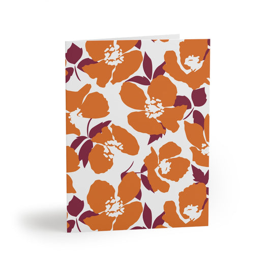 Notecards | Maroon & Orange | Poppy
