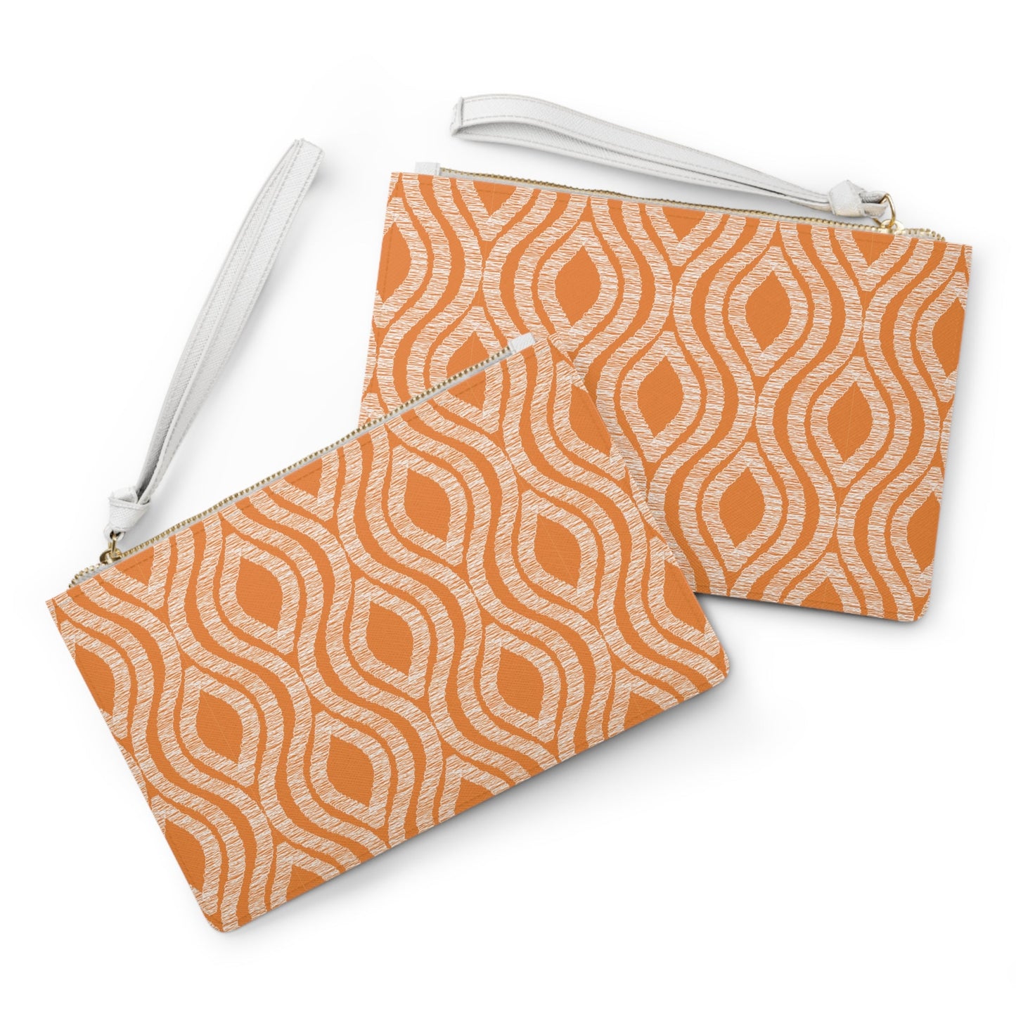 Clutch Bag | Orange & White | Ogee