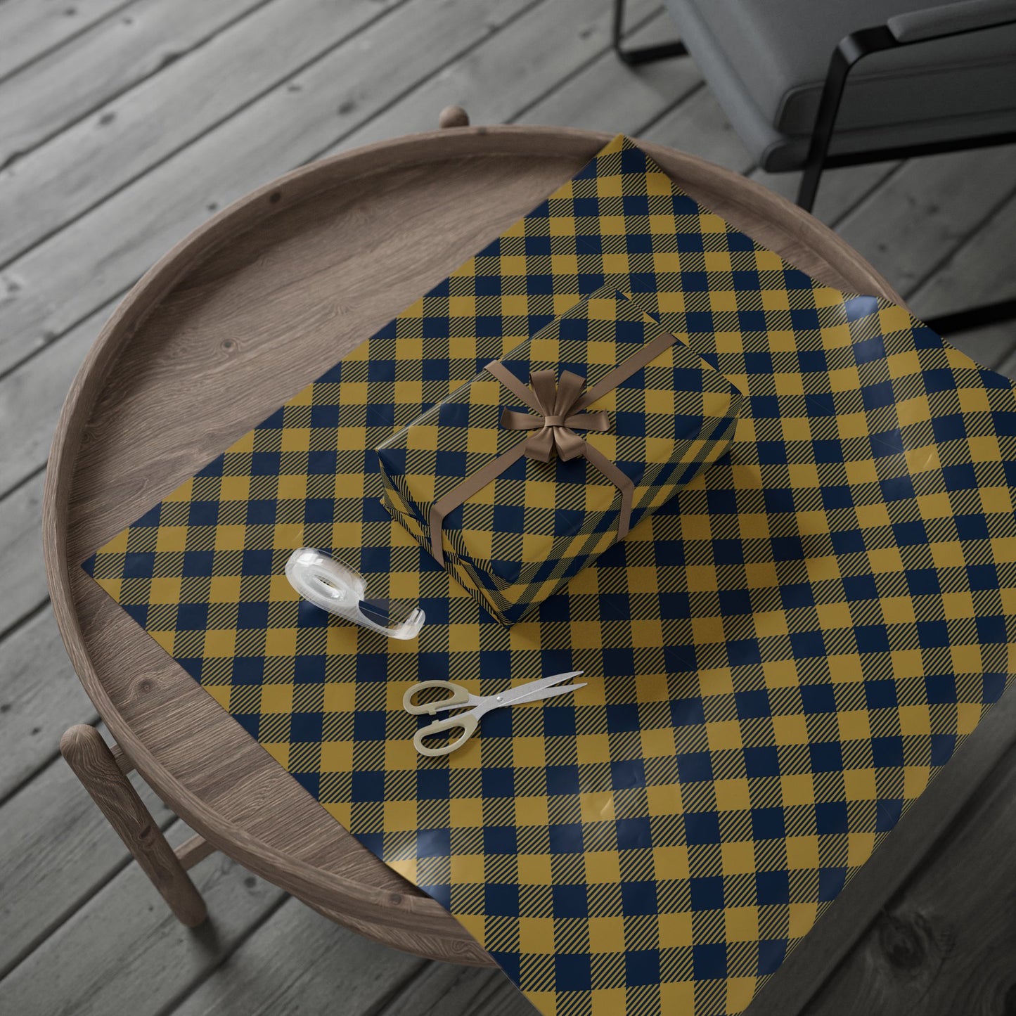 Gift Wrap | Notre Dame, Indiana | Gingham