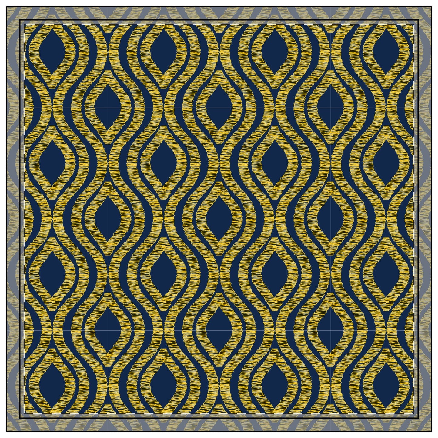 Napkins | Yellow & Blue | Ogee