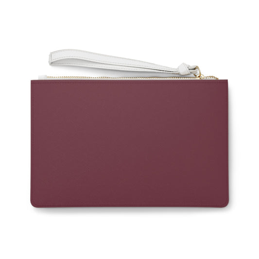 Clutch Bag | Maroon & Gold | Dark
