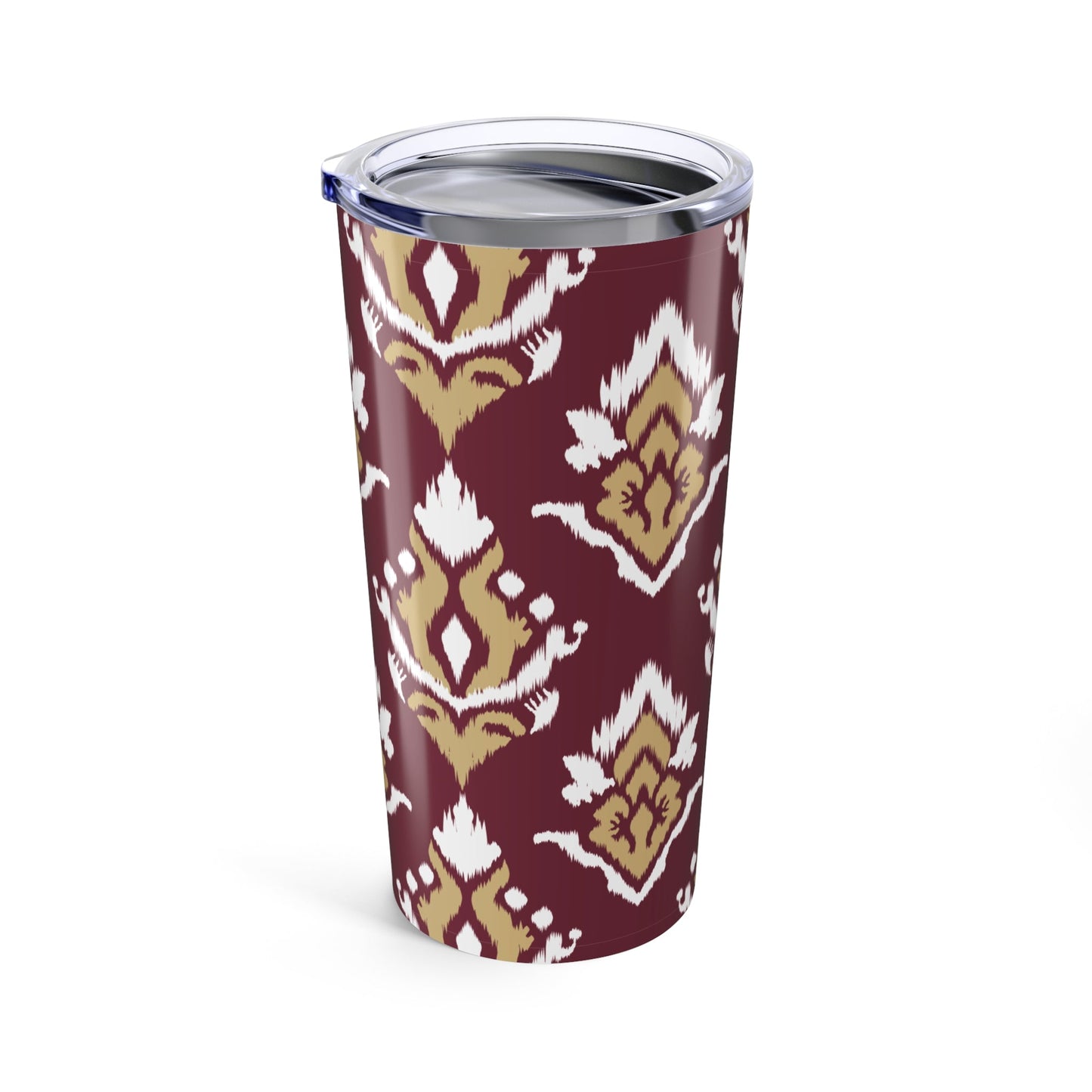 Tumbler | Maroon & Gold | Ikat