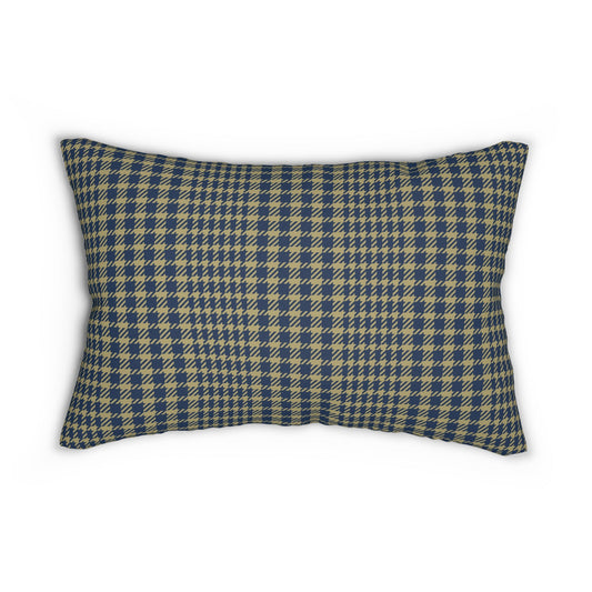 Pillow | Blue & Gold | Tweed