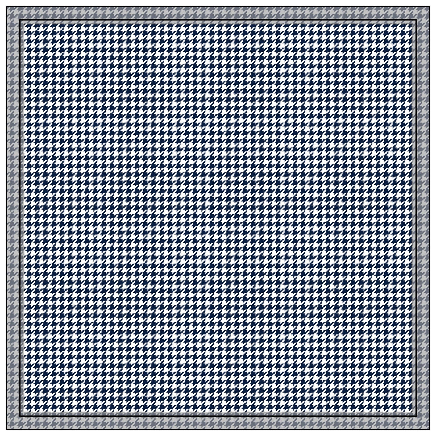 Napkin 4-set | Navy & White | Houndstooth