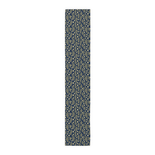 Table Runner | Blue & Gold | Laurel