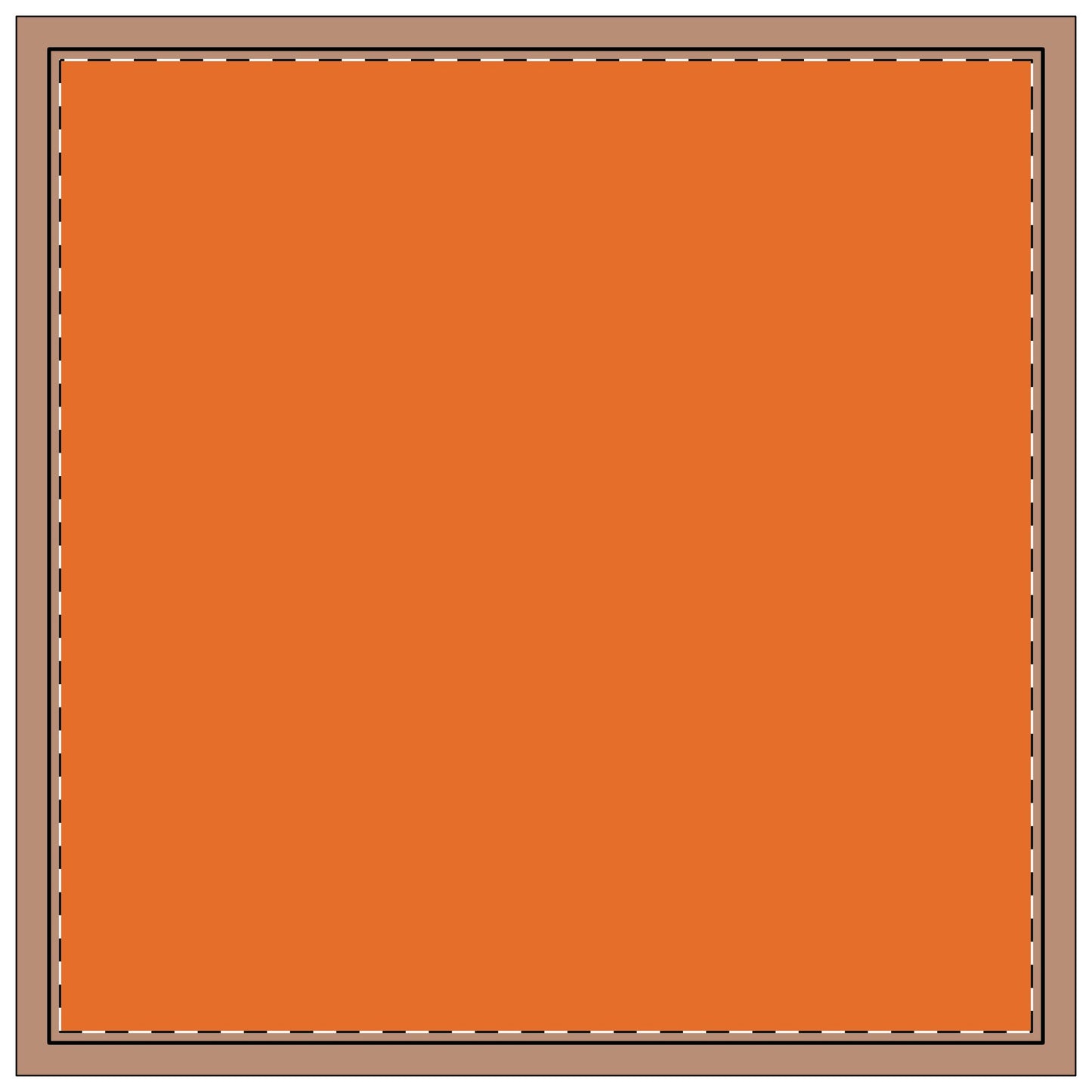 Napkin 4-set | Clemson, South Carolina | Light (Orange)